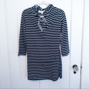 Sara Campbell Navy + White Stripe Coverup Size M